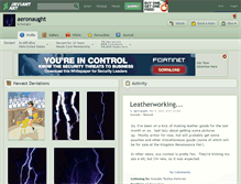 Tablet Screenshot of aeronaught.deviantart.com