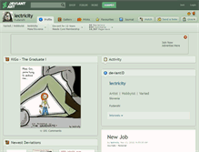 Tablet Screenshot of lectricity.deviantart.com