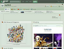 Tablet Screenshot of equilibrik.deviantart.com