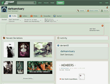 Tablet Screenshot of darksanctuary.deviantart.com