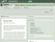 Tablet Screenshot of halkailas.deviantart.com