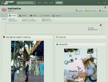 Tablet Screenshot of marimarina.deviantart.com