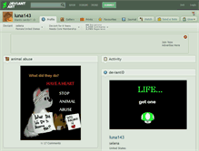 Tablet Screenshot of luna143.deviantart.com