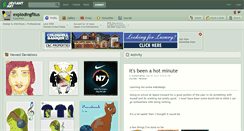 Desktop Screenshot of explodingfitus.deviantart.com