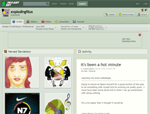 Tablet Screenshot of explodingfitus.deviantart.com