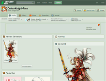 Tablet Screenshot of onion-knight-fans.deviantart.com