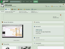 Tablet Screenshot of nikki-poop.deviantart.com