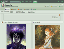 Tablet Screenshot of manguinha.deviantart.com