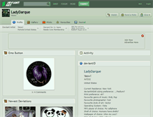 Tablet Screenshot of ladydarque.deviantart.com