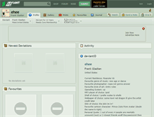 Tablet Screenshot of ehee.deviantart.com