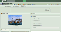 Desktop Screenshot of marine-artist-james.deviantart.com