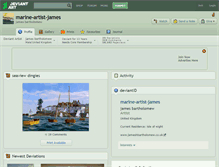 Tablet Screenshot of marine-artist-james.deviantart.com