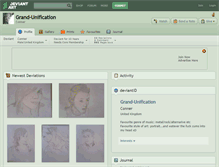 Tablet Screenshot of grand-unification.deviantart.com
