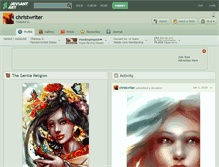 Tablet Screenshot of christwriter.deviantart.com