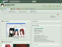 Tablet Screenshot of narutofan72081.deviantart.com