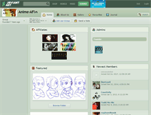 Tablet Screenshot of anime-afi.deviantart.com