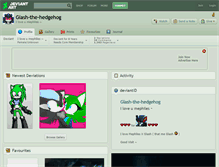 Tablet Screenshot of glash-the-hedgehog.deviantart.com