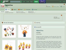 Tablet Screenshot of migotochou.deviantart.com