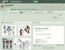 Tablet Screenshot of china-panda.deviantart.com