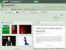 Tablet Screenshot of inuyashacat18.deviantart.com