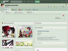 Tablet Screenshot of goddessxsuzumiya.deviantart.com