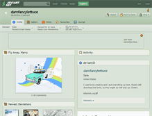 Tablet Screenshot of darnfancylettuce.deviantart.com