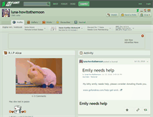 Tablet Screenshot of luna-howltothemoon.deviantart.com