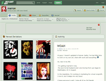 Tablet Screenshot of marron.deviantart.com