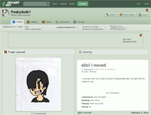 Tablet Screenshot of freakydude1.deviantart.com