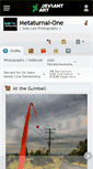 Mobile Screenshot of metaturnal-one.deviantart.com