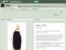 Tablet Screenshot of clstegall.deviantart.com