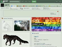 Tablet Screenshot of liger33.deviantart.com