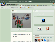 Tablet Screenshot of nt-warrior-club.deviantart.com