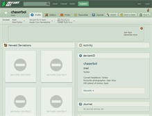 Tablet Screenshot of chaserboi.deviantart.com