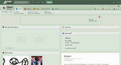 Desktop Screenshot of client1.deviantart.com