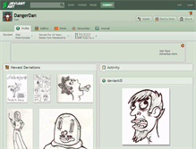 Tablet Screenshot of dangerdan.deviantart.com