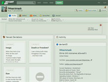 Tablet Screenshot of iwearamask.deviantart.com