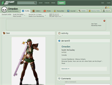 Tablet Screenshot of omedon.deviantart.com