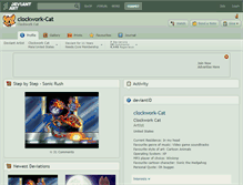 Tablet Screenshot of clockwork-cat.deviantart.com