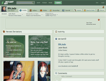 Tablet Screenshot of blkjade.deviantart.com