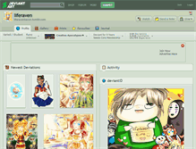Tablet Screenshot of liferaven.deviantart.com