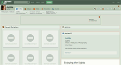 Desktop Screenshot of juztme.deviantart.com