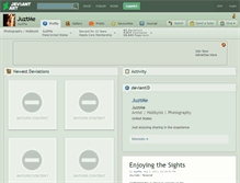Tablet Screenshot of juztme.deviantart.com