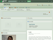Tablet Screenshot of mad-worlds.deviantart.com