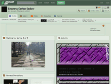 Tablet Screenshot of empress-eerian-sadow.deviantart.com
