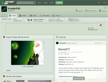 Tablet Screenshot of invaderihh.deviantart.com