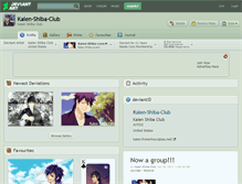 Tablet Screenshot of kaien-shiba-club.deviantart.com
