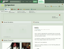 Tablet Screenshot of morrigansmoon.deviantart.com