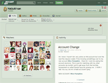 Tablet Screenshot of natzuki-san.deviantart.com