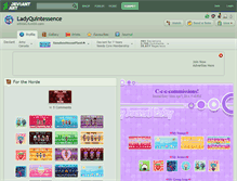 Tablet Screenshot of ladyquintessence.deviantart.com